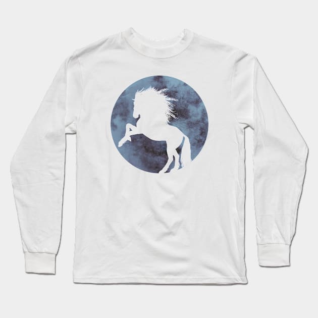 ON THE MOON Long Sleeve T-Shirt by power horse